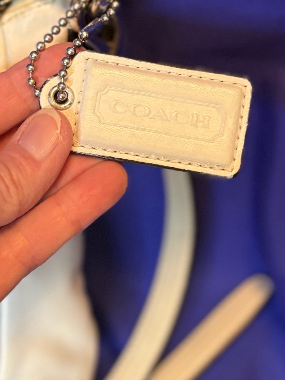 Coach Kristen offwhite Leather Shoulder Bag with Crossbody Strap - Picture 4 of 6